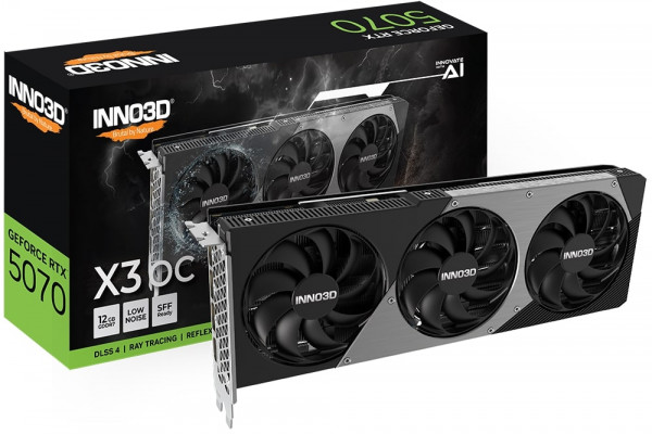 Inno3D RTX5070 X3 OC 12GB GDDR7 HDMI 3xDP