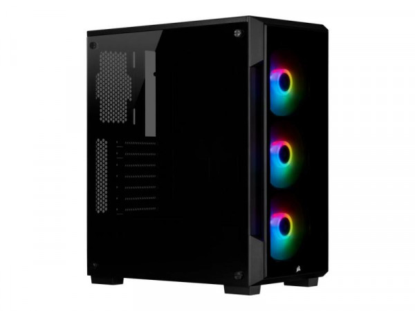 Gehäuse CORSAIR Midi iCUE 220T RGB Smart Tempered Glas (B)