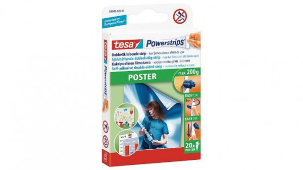 tesa Powerstrips Poster