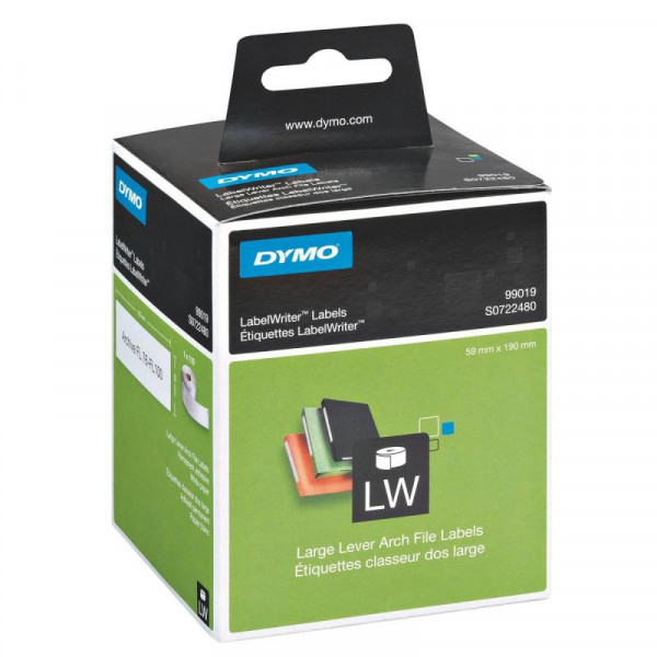 DYMO LW-Ordner-Etiketten breit 59x190mm weiß 110St/Rolle