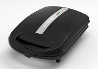 Emerio Sandwichtoaster XXL Family 4x Muschelform, Antihaft