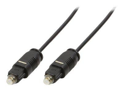LogiLink Audiokabel 1x Toslink -> 1x Toslink St/St 1.00m bk
