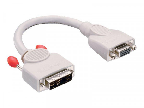 Lindy DVI-I/A auf VGA Adapterkabel 0.2m
