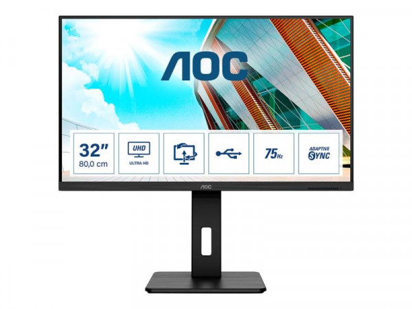 AOC 81,3cm (31,5") U32P2 16:09 2xHDMI+DP+USB IPS