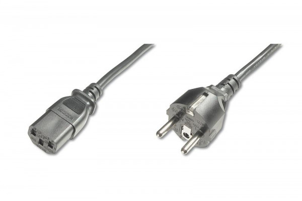 DIGITUS Netzanschlusskabel, 1,2m, schwarz
