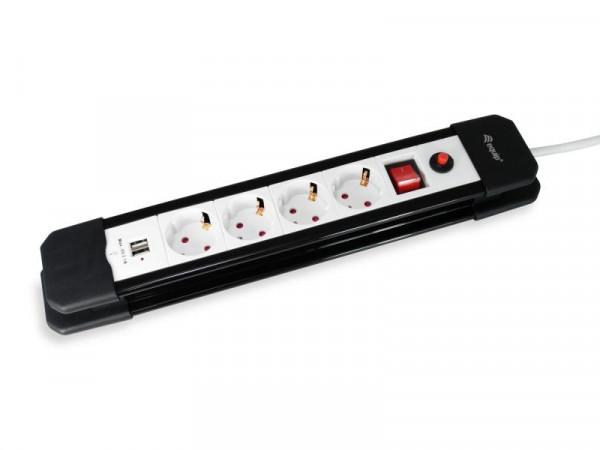 Equip Steckdosenleiste 4-fach Schuko 1,5m Kabel +Extras