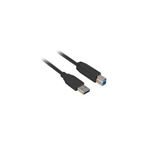 Sharkoon Kabel USB 3.0 StA-StB 3,0m schwarz
