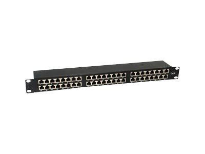 Equip Patchpanel 48x RJ45 Cat6 19" 1HE schwarz 