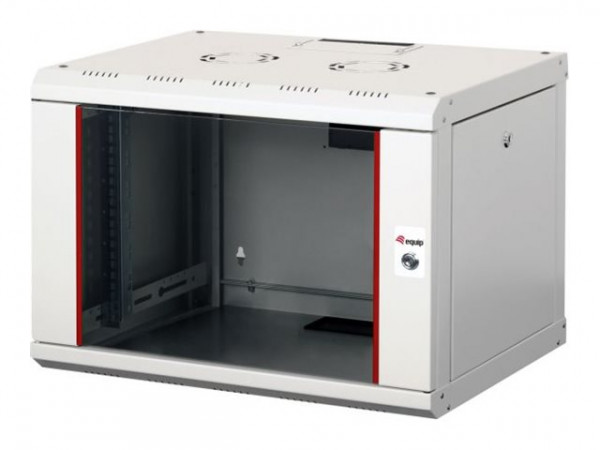 Equip Serverschrank 19" 07U 600x450mm Glastür grau
