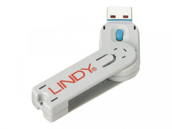 Lindy SchlÃ¼ssel fÃ¼r USB Port Schloss blau