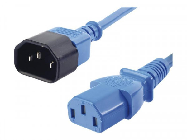 Lindy IEC Verlängerung blau 1m
