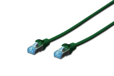 DIGITUS Patchkabel RJ45 SF/UTP Cat5e 0.50m grün Polybeutel
