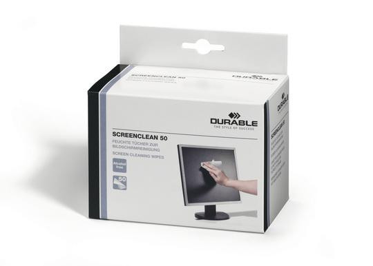 DURABLE SCREENCLEAN 50 Reinigungstücher 50 Stück