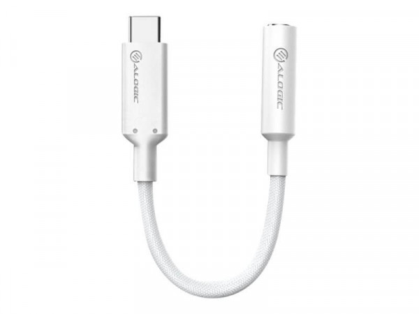Alogic USB Adapter USB-C -> 3,5mm Audio 0,1m weiß