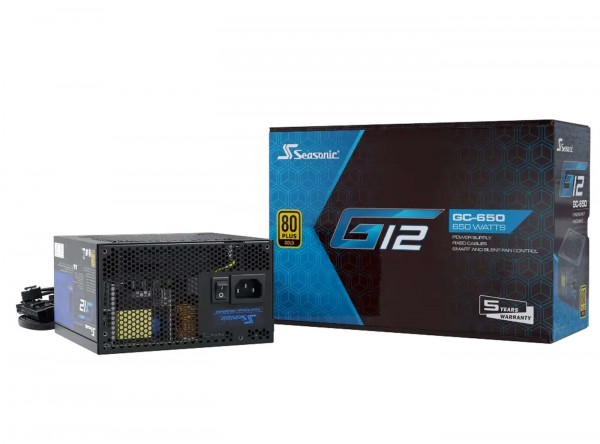 Seasonic Netzteil 650W G12-GM-650 Semi-Modular (80+Gold)