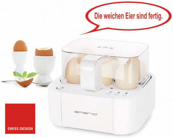Emerio Eierkocher,6 Eier,Licht-/Deutsche Sprachanzeige
