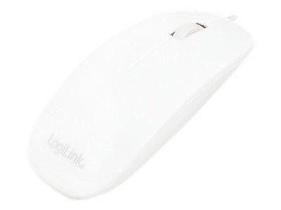 LogiLink Maus USB Optical Scroll 1000dpi weiß