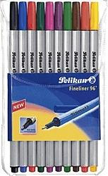 Pelikan Fineliner 96 10 Farben sortiert im Etui 0.4mm