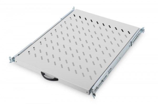 DIGITUS Fachboden 1HE 30x483x570mm bis 25kg grau ausziehbar