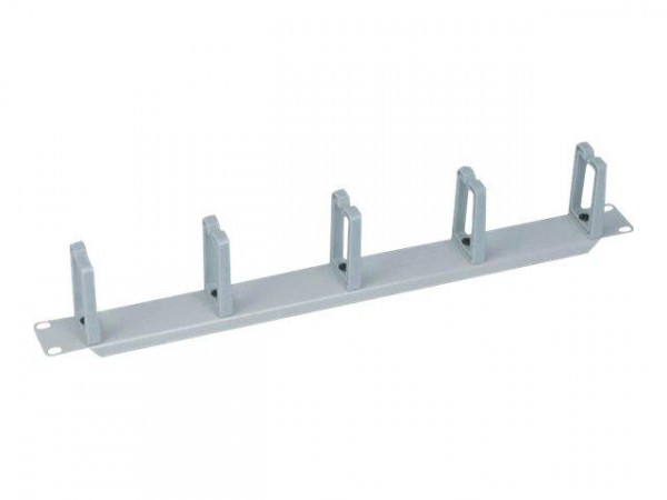 LogiLink Kabelführungspanel 19" 1HE, 5 Plastikringe, grau 