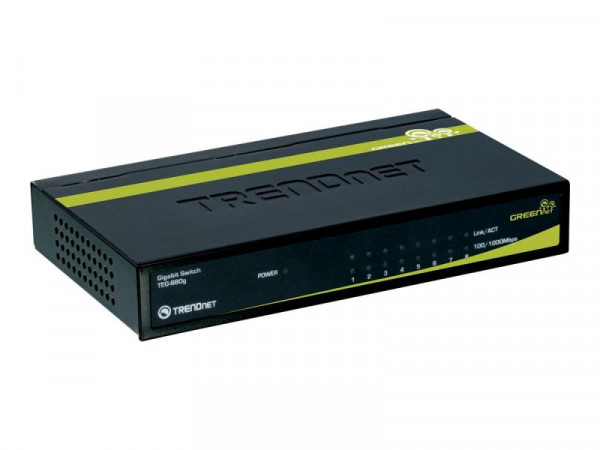 TRENDnet 8-Port Gigabit GREENnet Switch /w metal case