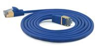 Wantec Patchkabel SSTP CAT7 Ste. CAT6a d=4mm 3,00m blau