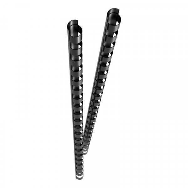 GENIE Spiralbinderücken 6mm schwarz 25 Stk