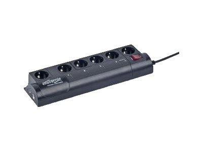 GEMBIRD Steckdosenleiste 6fach Ü-Schutz/Programmierb./USB-An