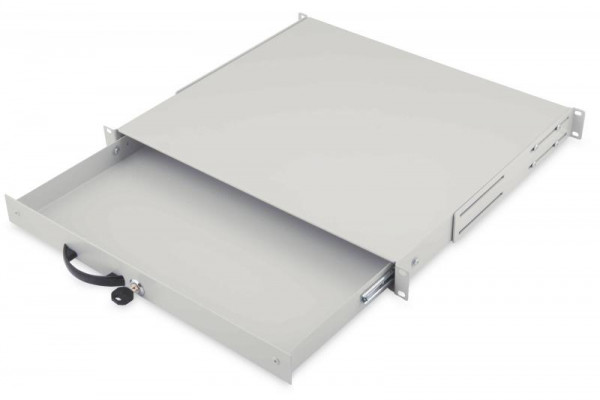 DIGITUS Schublade 1HE 483mm grau abschließbar