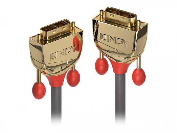 Lindy DVI-D Single Link SLD Kabel Gold Line 15m