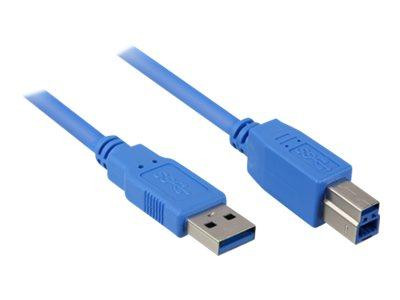 Sharkoon Kabel USB 3.0 StA-StB 2,0m schwarz