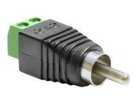 Adapter Delock Terminalblock 2Pin -> Cinch Stecker