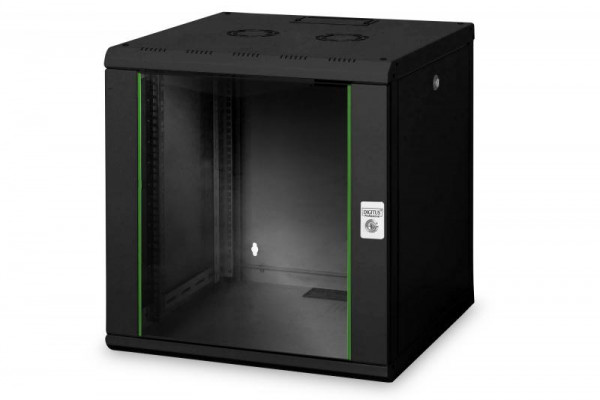 DIGITUS Netzwerkschrank Unique 12HE 643x600x600mm schwarz