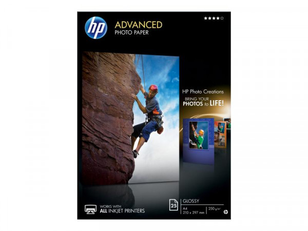 Fotopapier HP Advanced Glossy A4 25 Stück Q5456A