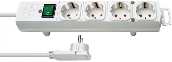 Steckdosenl. Comfort-Line Brennenstuhl 4fach 2m Flachstecker