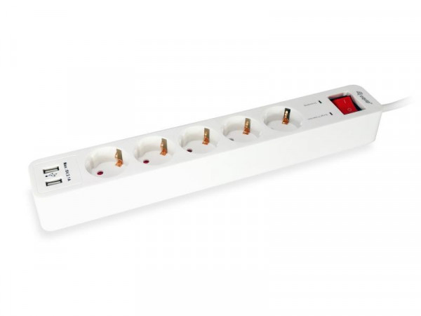 Equip Steckdosenleiste 5-fach Schuko 1,5m Kabel +Extras