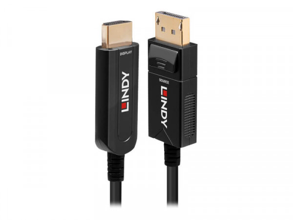 LINDY DP 1.2 auf HDMI 18G AOC Kabel, 40m