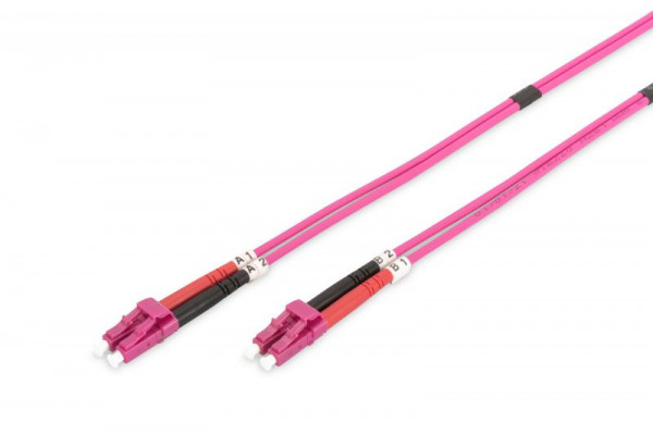 DIGITUS LWL Patchkabel LC -> LC 1.00m Multimode Duplex OM4
