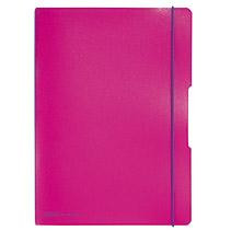 Herlitz Notizheft flex A4 PP pink 2x 40Bl. kariert/linie