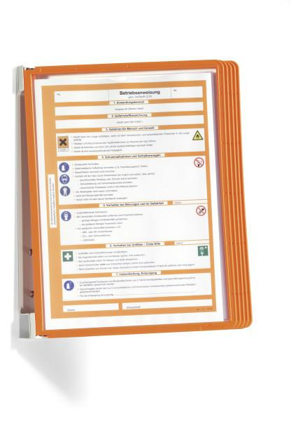 DURABLE WandSichttafelsys. VarioWall 5 Sichttafeln orange