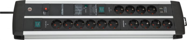 Steckdosenleiste Brennenstuhl PPL Duo 14fach 3m 2xUSB
