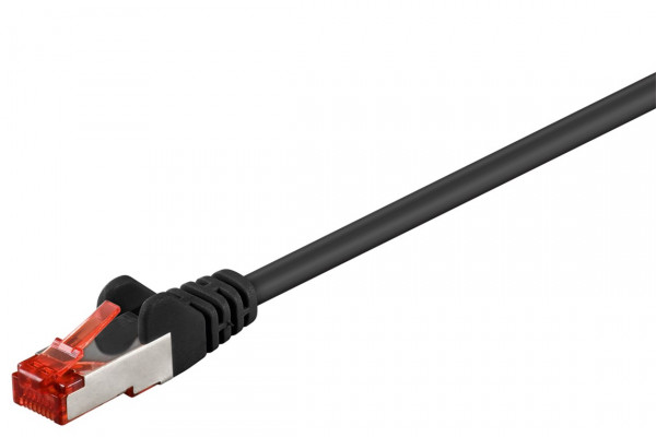NW Kabel CAT6 S/FTP 30m schwarz halogenfrei goobay