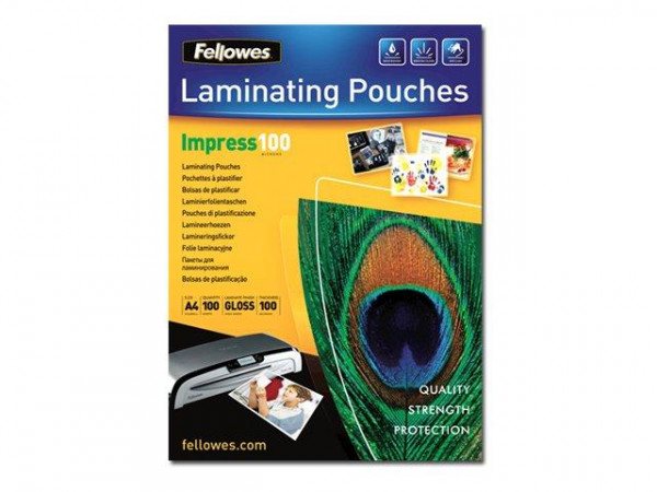 Fellowes Laminierfolie 100MIC glänzend A3 100er Pack