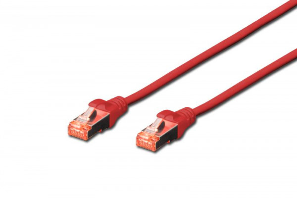 DIGITUS Patchkabel Cat6 S/FTP 2xRJ45 3.0m rot