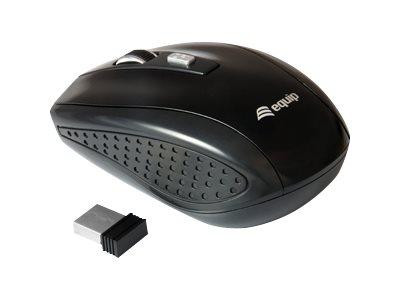 Equip Optische Reisemaus, Kabellos, schwarz / 245104