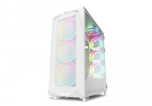 Sharkoon Gehäuse REV300 ATX/E-ATX 2xGlas weiß