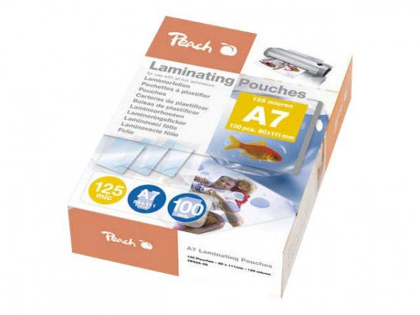 Peach Laminierfolien A7, 125 mic, glänzend 100 Stk.