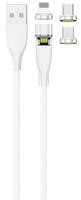 2GO USB 3in1 Magnetic Kabel drehbar für Micro USB, Lightning