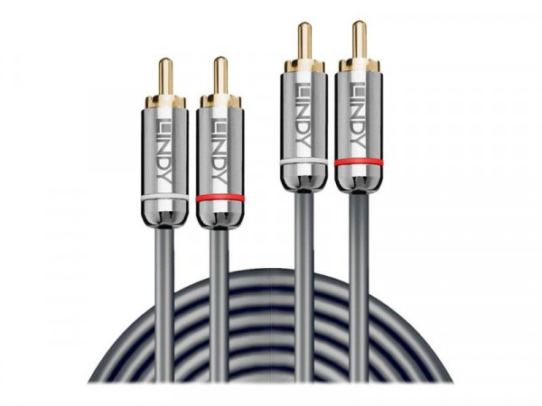Lindy Audiokabel Dual Phono 3.5mm Cromo line 3m