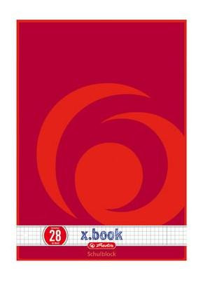 Herlitz Schulblock A4 70g/m 50 Bl. kariert28 2 Ränder